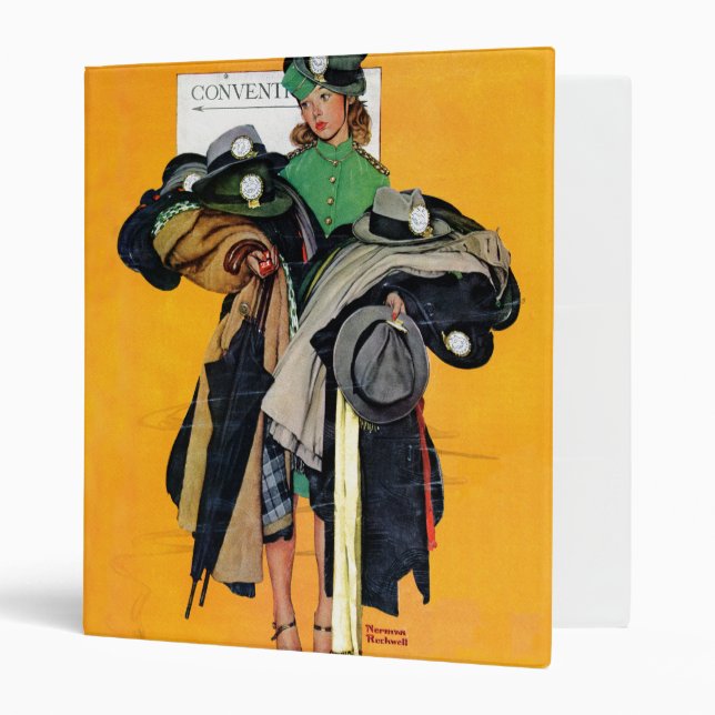 Hatcheck Girl 3 Ring Binder (Front/Inside)