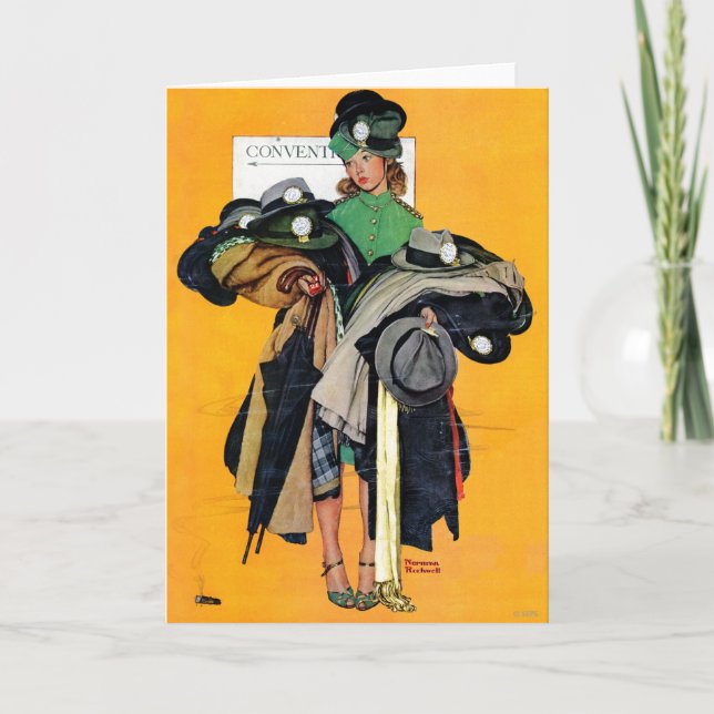 Hatcheck Girl Card (Front)