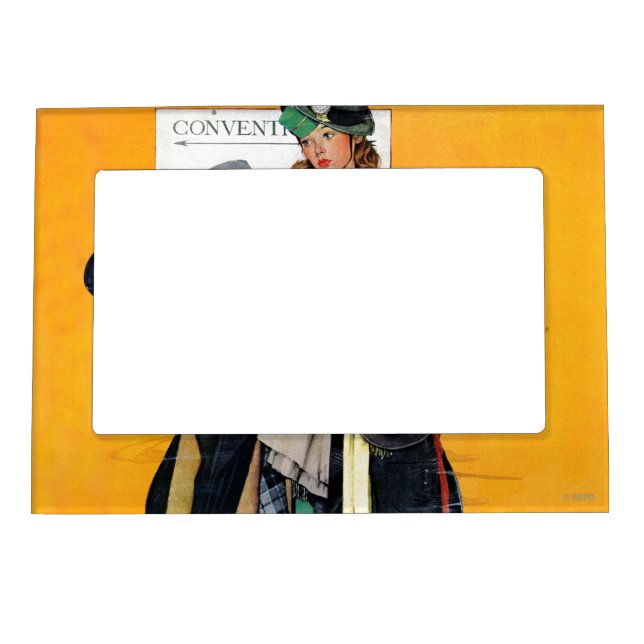 Hatcheck Girl Magnetic Frame (Front)