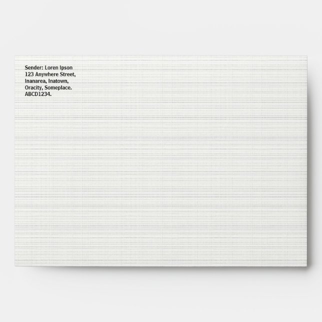 Hatched Texture Paper Look Envelope (Front)