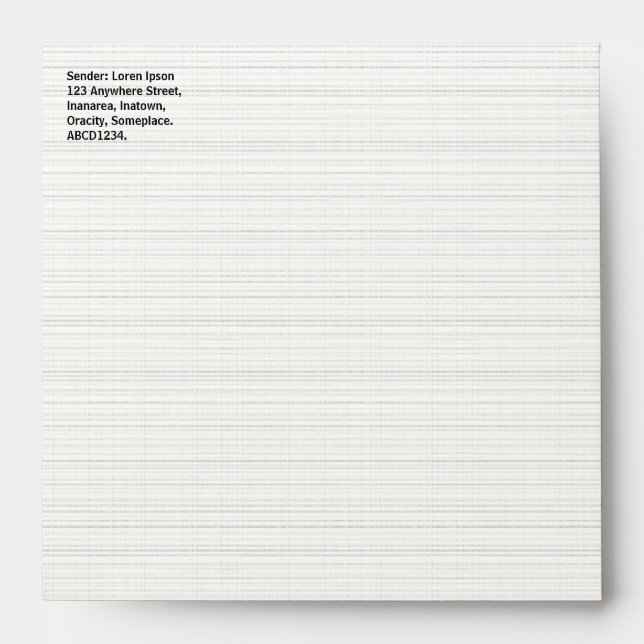 Hatched Texture Paper Look Envelope (Front)