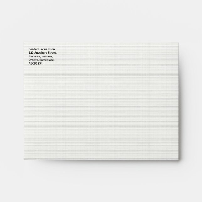 Hatched Texture Paper Look Envelope (Front)
