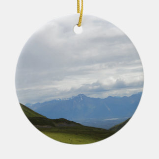 Hatchers Pass Mountain View Alaska Ceramic Ornament