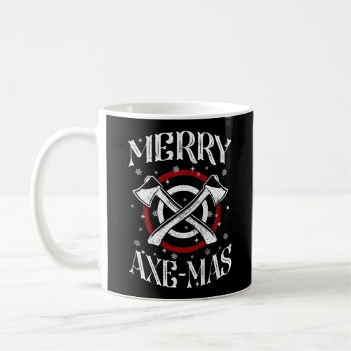 Hatchet Axe Throwing Lumberjack Logger Merry Coffee Mug