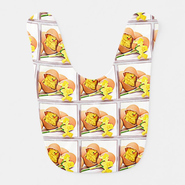 Hatching Baby Chick Bib (Front)