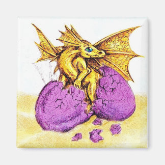 Hatching Bronze Dragon Magnet