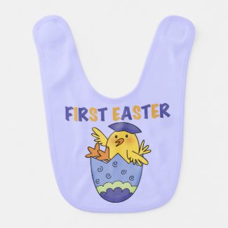 Hatching Chick First Easter Bib