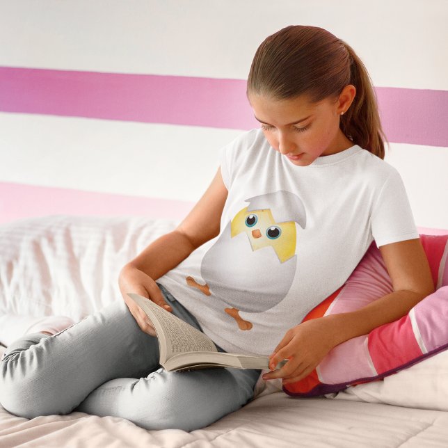 Hatching Chick Yellow Baby Chicken in Egg Shell T-Shirt (Creator Uploaded)