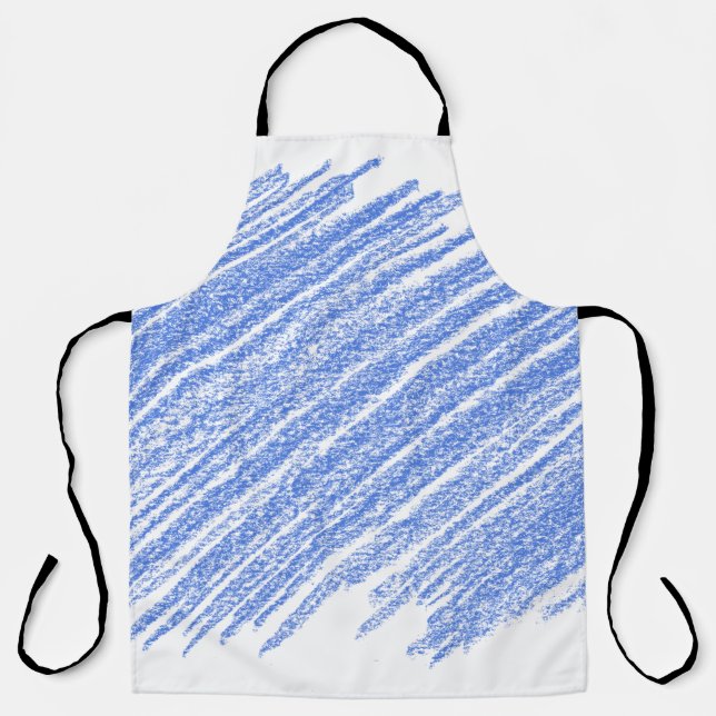 Hatching colored pencil scratch apron (Front)