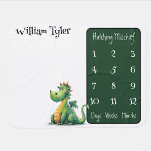 Hatching Mischief Milestone Baby Blanket