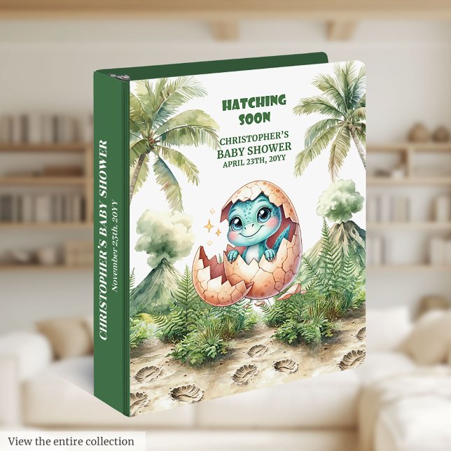 Hatching Soon Baby Boy Album Personalized Gift  3 Ring Binder (Hatching Soon Baby Boy Album Personalized Gift 3 ring binder )