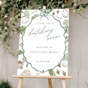 Hatching Soon Baby Shower Decorations Dinosaur Wel Foam Board