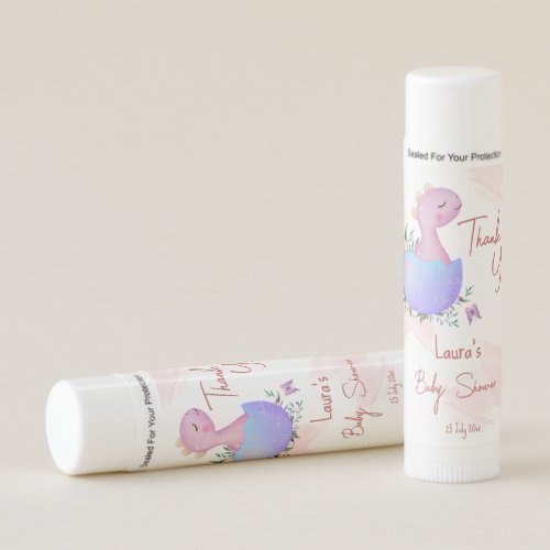 Hatching soon baby shower favor gifts personalized lip balm