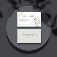 Hatching soon bird baby shower diaper raffle