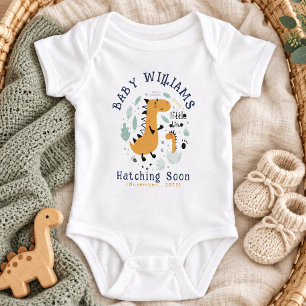 Hatching Soon - Customized Pregnancy Announcemt Baby Bodysuit