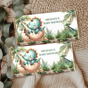 Hatching Soon Dino Egg Baby Shower Hershey Bar