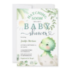Hatching Soon Dinosaur Baby Shower Green Dino Arch