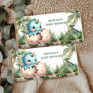 Hatching Soon Dinosaur Baby Shower Hershey Bar