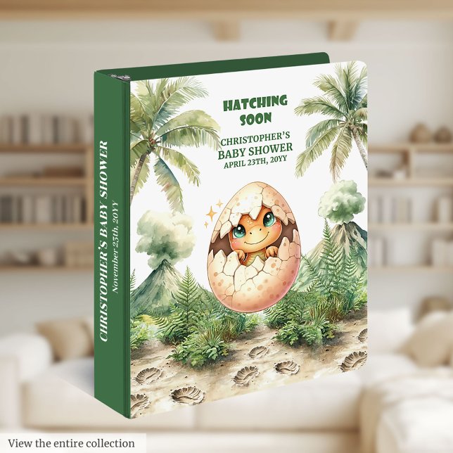 Hatching Soon Personalized Baby Boy Memory Album 3 Ring Binder (Hatching Soon Personalized Baby Boy Memory Album 3 Ring Binder)