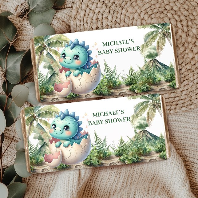 Hatching Soon Shower Hershey Bar Baby Dino Theme (Hatching Soon Shower Hershey Bar Baby Dino Theme)