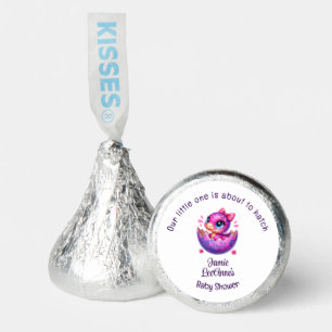 Hatching Soon White Dinosaur Baby Shower Hershey®'s Kisses®