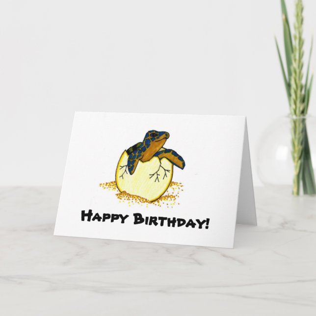 hatchingturtle, Happy Birthday! Card (Front)
