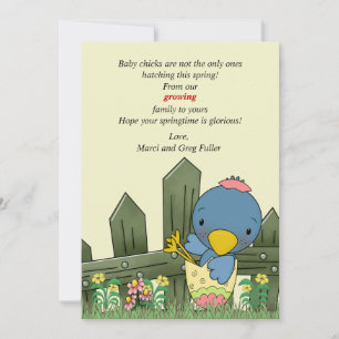 Hatchling Bird Pregnancy Announcement