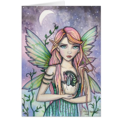 Hatchling Fairy and Baby Dragon Card