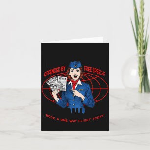 Hate America Offended By Speech You Can Leave (on Card