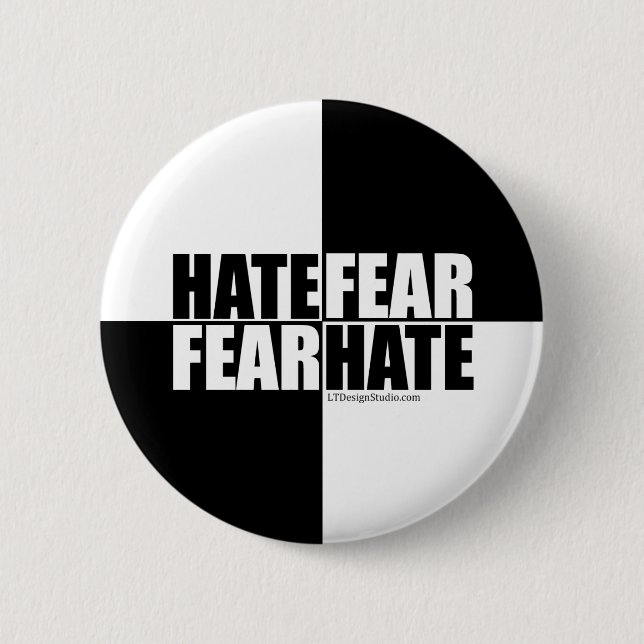 Hate Fear / Fear Hate - Button (Front)