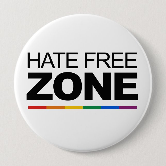 HATE FREE ZONE BUTTON (Front)