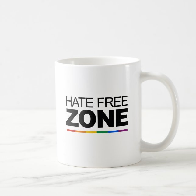 HATE FREE ZONE COFFEE MUG (Right)