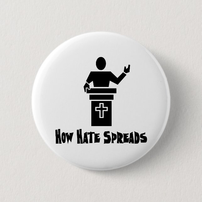 Hate From The Pulpit Button (Front)