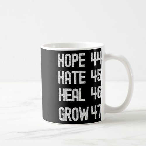 Hate Heal Grow Vote For 2024 President Kamala Harr Coffee Mug