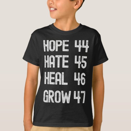 Hate Heal Grow Vote For 2024 President Kamala Harr T_Shirt