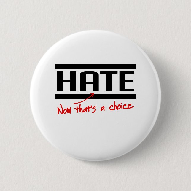 Hate is a choice button (Front)