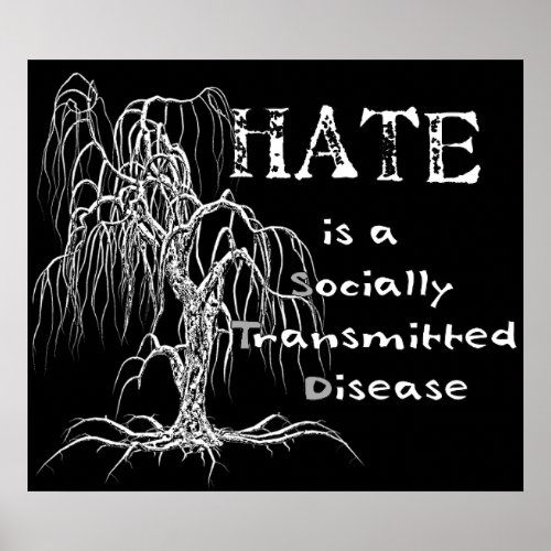 Hate is an STD Poster