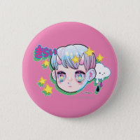 Hate (Kirai) 2¼ Inch Round Button