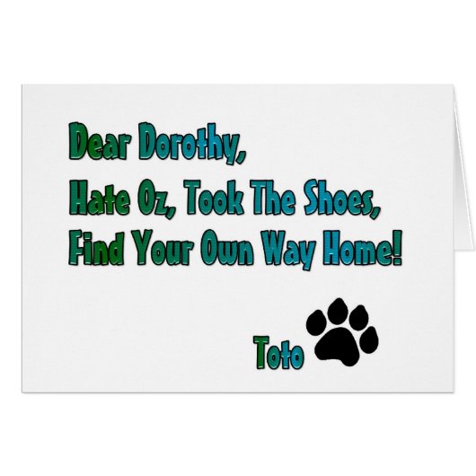 Hate oz cards (Front Horizontal)