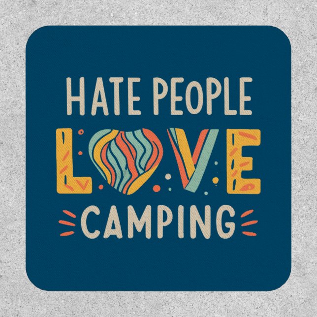 Hate People Love Camping Patch (Front)