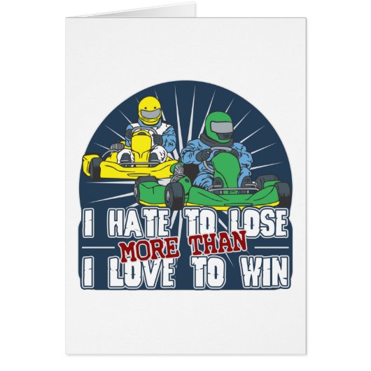 Hate to Lose Kart Cards (Front)