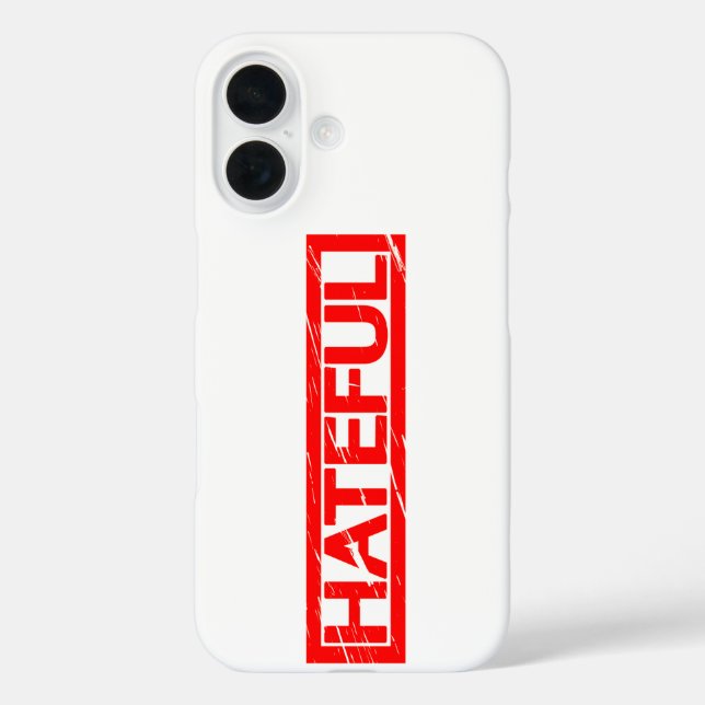 Hateful Stamp Case-Mate iPhone Case (Back)