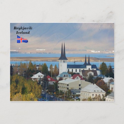 Hteigskirkja Reykjavik Iceland Postcard