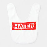 Hater Stamp Baby Bib