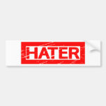 Hater Stamp Bumper Sticker