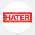 Hater Stamp Classic Round Sticker