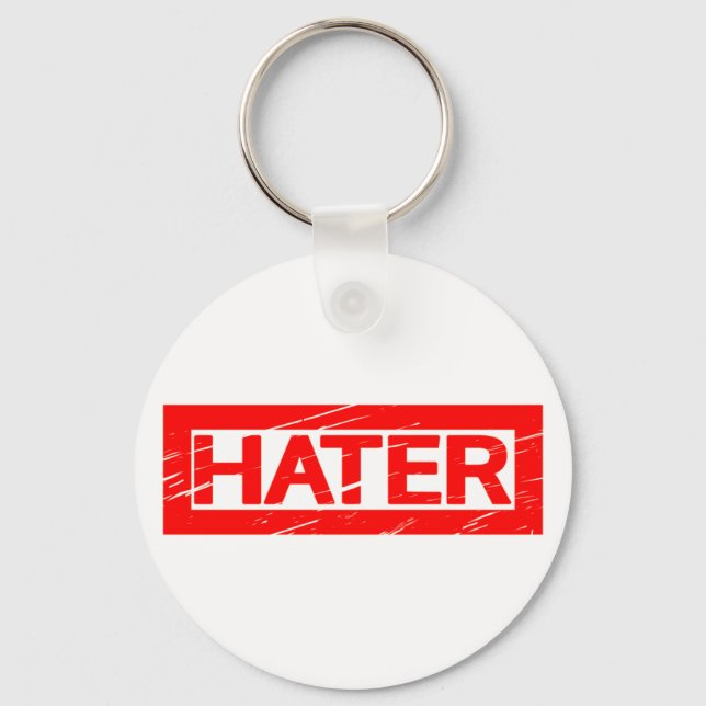 Hater Stamp Keychain (Front)