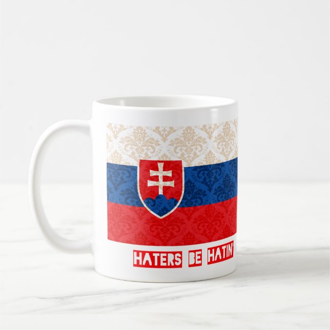 Haters be hatin Slovakia Coffee Mug (Left)