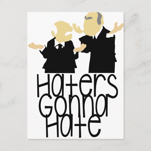 Haters Gonna Hate Postcard (Front)