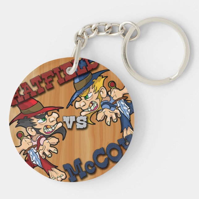 Hatfield vs McCoy Keychain (Back)